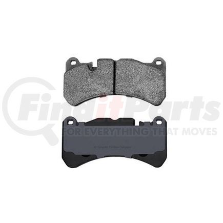 1600-1116-00 by DYNAMIC FRICTION COMPANY - Disc Brake Pad - Front, 5000 Euro Series, Ceramic, Integrally Molded