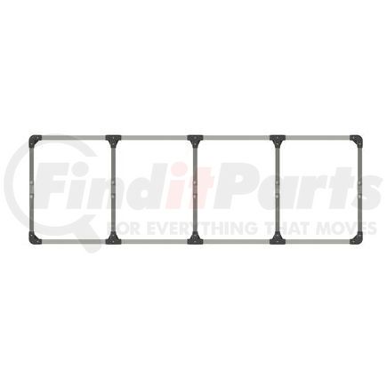 080-HP11-DR NS-10 by TRAMEC SLOAN - Cargo Bar Holder - Assembled 24 Inch X 75 Inch Hoop 5 Crossmembers, Non-Sparking Hardware, 10 Pcs-Mill Alum