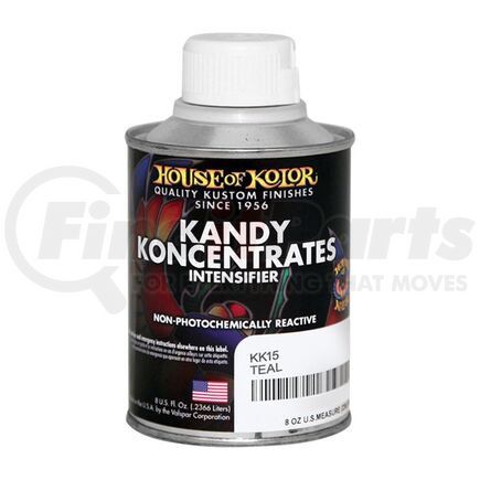 KK15-C02 by HOUSE OF KOLOR - Kandy Koncentrates Paint Intensifier™ - Teal, 1/2 Pint (8 Oz.)