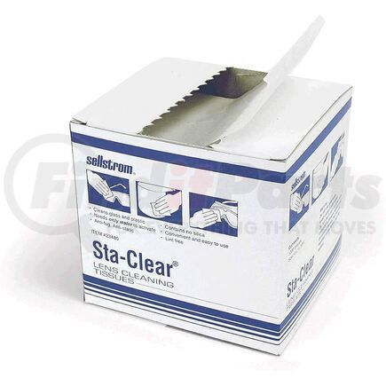 S23480 by SELLSTROM - Sta-Clear® Lens Cleaning Tissue - Water Activated, 4-1/2" x 10-1/2"