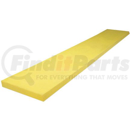 1312525 by BUYERS PRODUCTS - SAM Yellow Polyurethane Cutting Edge for Municipal Snow Plows - 1-1/2 x 8 x 144 In., No Holes