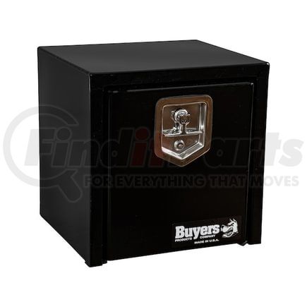 1703320 by BUYERS PRODUCTS - 15 x 13 x 15in. Black Steel Underbody Truck Box with T-Handle