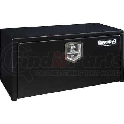 1703324 by BUYERS PRODUCTS - 15 x 13 x 30in. Black Steel Underbody Truck Box with T-Handle