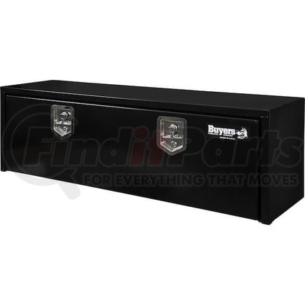 1703328 by BUYERS PRODUCTS - 15 x 13 x 48in. Black Steel Underbody Truck Box with T-Handle