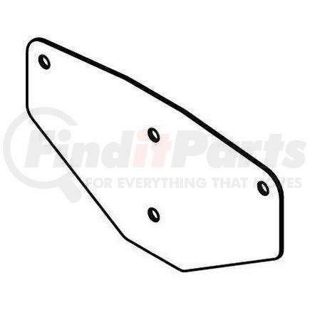 3015788 by BUYERS PRODUCTS - Vehicle-Mounted Salt Spreader Hopper Bracket - Retainer Plate