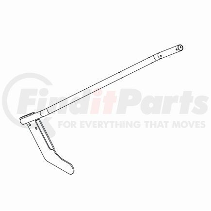 3016744 by BUYERS PRODUCTS - Walk-Behind Salt Spreader Handle - Left, Lower