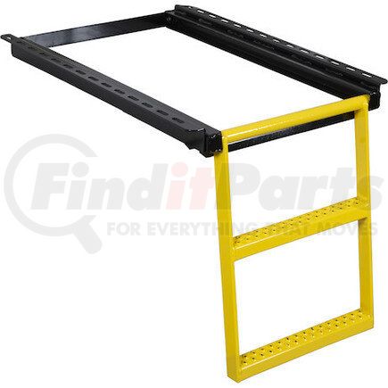 5232000YEL by BUYERS PRODUCTS - Truck Cab Side Step - 2-Rung, Retractable Ladder