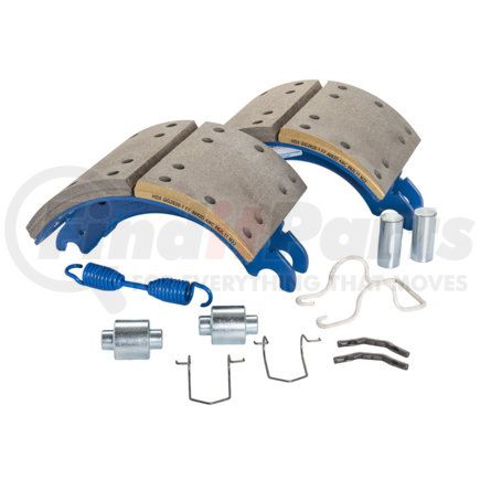GG4692DQUJ by HALDEX - Drum Brake Shoe Kit - Rear, New, 2 Brake Shoes, with Hardware, FMSI 4692