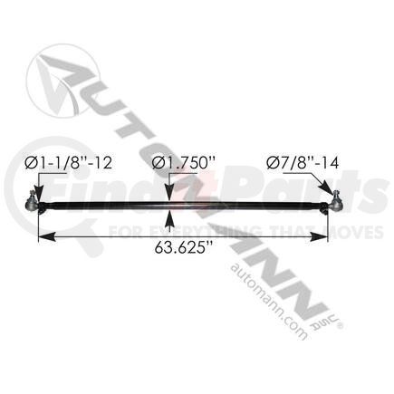 463.DS4602 by AUTOMANN - CROSS TUBE ASM FREIGHTLINER