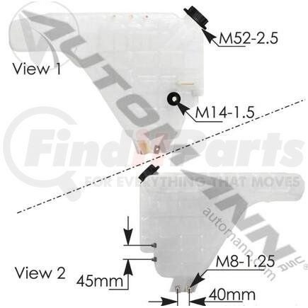 575.10317 by AUTOMANN - Coolant Reservoir - For International Harvester Company (IHC) Trucks