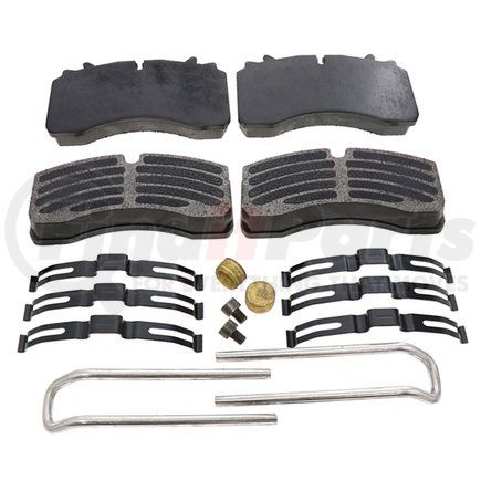 S-41167-1 by HENDRICKSON - Disc Brake Pad Kit - MAXX22T, Includes Springs, Holder Bracket, Screws and Plug