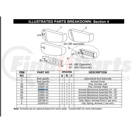 229981-01 by PETERBILT - ArmrestMech Assy Lh 20