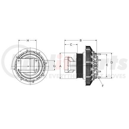 79A9760 by HORTON - DM Advantage Two-Speed Reman Fan Clutch