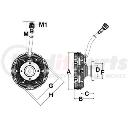 992230008 by HORTON - AFM Clutch - High Efficiency, for Volvo/Mack Trucks