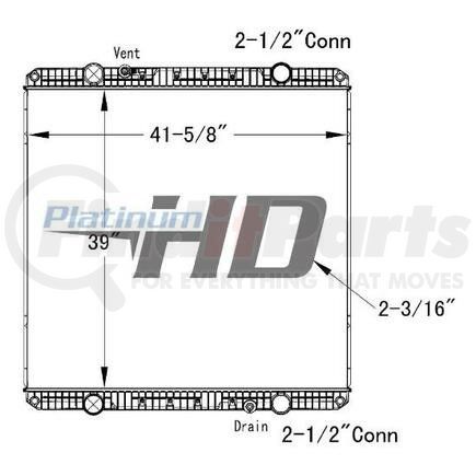 HDC010747PA by WESTERN STAR - RAD;WS;CONFIM CONN;39in WO/OC