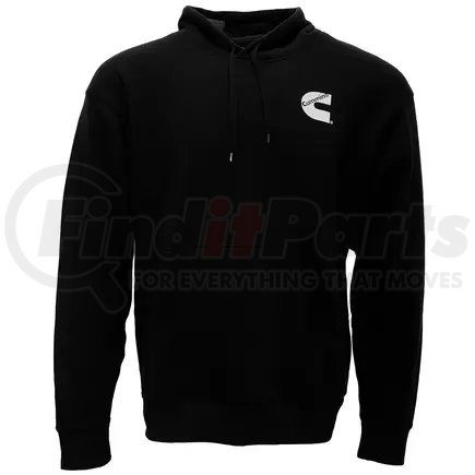 CMN4793 by CUMMINS - Sweatshirt - Unisex, Hoodie Black Fleece in Comfortable 100 Percent Cotton, Large