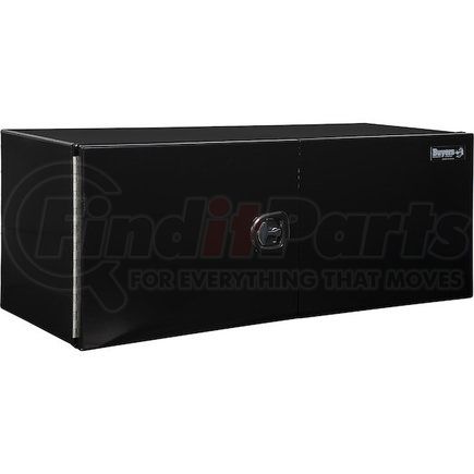 1705945 by BUYERS PRODUCTS - 24 x 24 x 60in. XD Black Smooth Aluminum Underbody Truck Box with Barn Door
