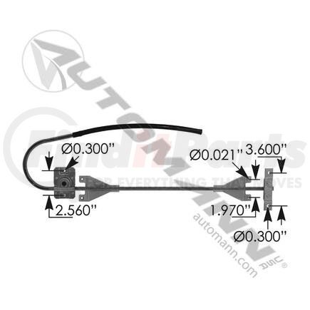 HLK2557 by AUTOMANN - WINDOW REGULATOR LH KENWORTH