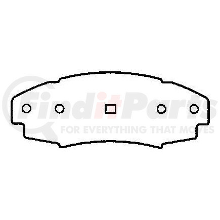 Bendix MRD315 Disc Brake Pad Set Global Semi-Met Disc Pad