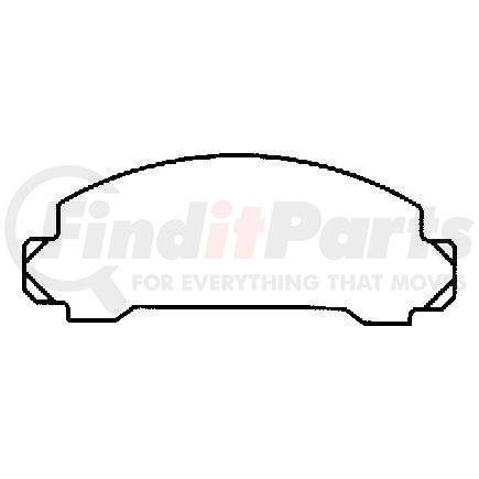 MRD326 by BENDIX - Global Semi-Met Disc Pad