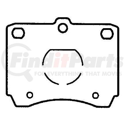 MRD402 by BENDIX - Global Semi-Met Disc Pad