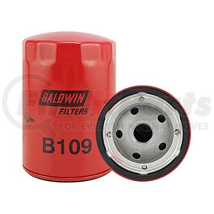 B109 by BALDWIN - Engine Oil Filter - Full-Flow Lube Spin-On used for Various Applications