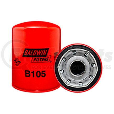 B105 by BALDWIN - Engine Oil Filter - Full-Flow Lube Spin-On used for Detroit Diesel Engines