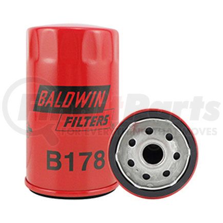 B178 by BALDWIN - Engine Oil Filter - Full-Flow Lube Spin-On used for Various Applications