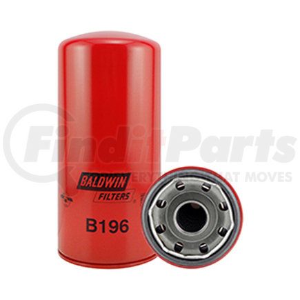 B196 by BALDWIN - Engine Oil Filter - Full-Flow Lube Spin-On used for Cummins Engines
