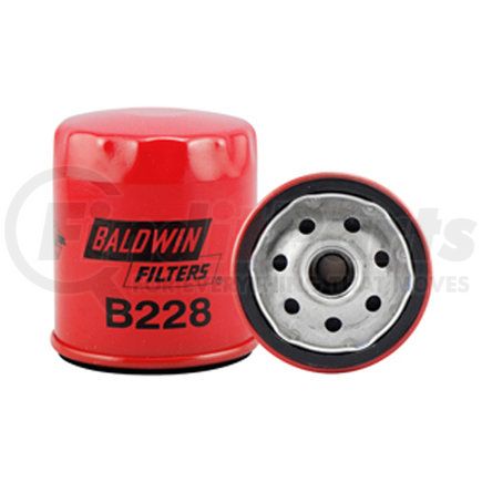 B228 by BALDWIN - Engine Oil Filter - Full-Flow Lube Spin-On used for Various Applications