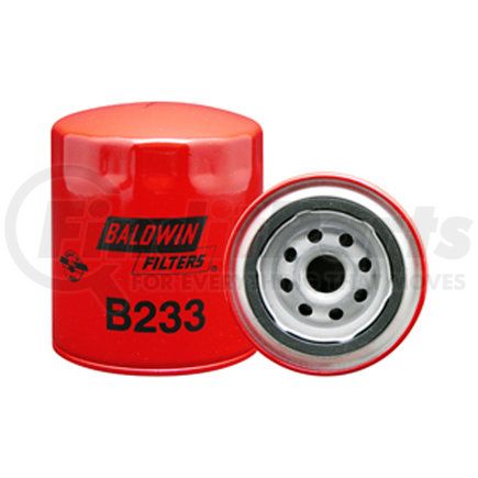 B233 by BALDWIN - Engine Oil Filter - Full-Flow Lube Spin-On used for Various Applications