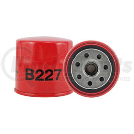 B227 by BALDWIN - Engine Oil Filter - Full-Flow Lube Spin-On used for Various Applications