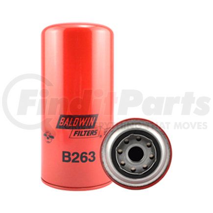 B263 by BALDWIN - Engine Oil Filter - Full-Flow Lube Spin-On used for Mercedes-Benz Engines