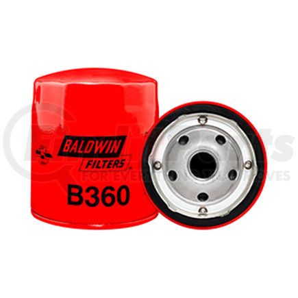 B360 by BALDWIN - Engine Oil Filter - Full-Flow Lube Spin-On used for Mercruiser Marine Engines