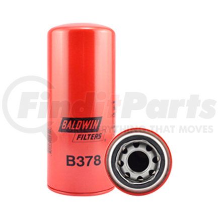 B378 by BALDWIN - Engine Oil Filter - Full-Flow Lube Spin-On used for Various Applications