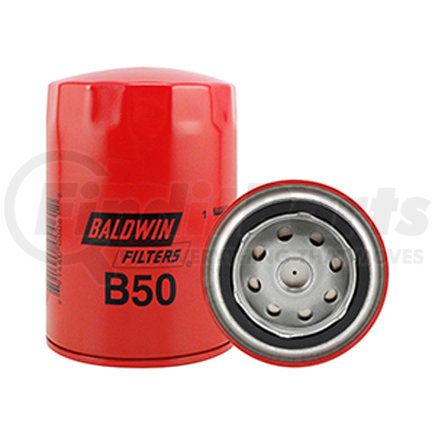 B50 by BALDWIN - Engine Oil Filter - By-Pass Lube Spin-On used for Various Applications