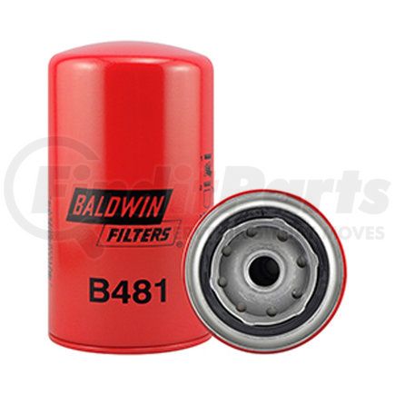 B481 by BALDWIN - Engine Oil Filter - Full-Flow Lube Spin-on