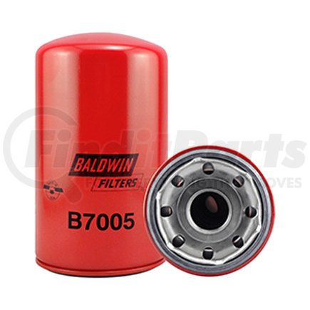 B7005 by BALDWIN - Engine Oil Filter - Full-Flow Lube Spin-On used for Hino Trucks, Hitachi Equipment