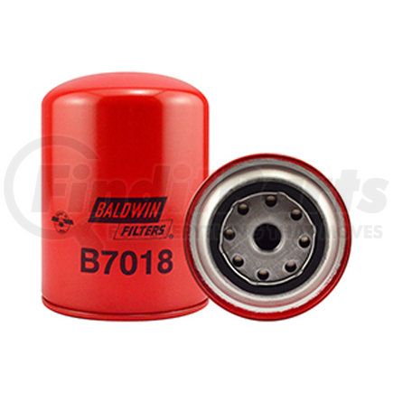 B7018 by BALDWIN - Engine Oil Filter - By-Pass Lube Spin-On used for Nissan Trucks