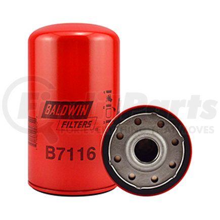 B7116 by BALDWIN - Engine Oil Filter - Lube Spin-On used for M.A.N. Trucks
