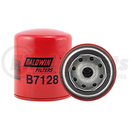 B7128 by BALDWIN - Engine Oil Filter - used for Fendt, Renault Tractors, Sullair Compressors