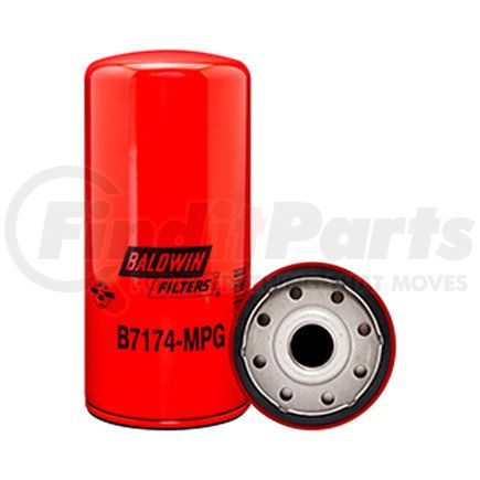 B7174-MPG by BALDWIN - Engine Oil Filter - Max. Perf. Glass Lube Spin-On used for Various Applications