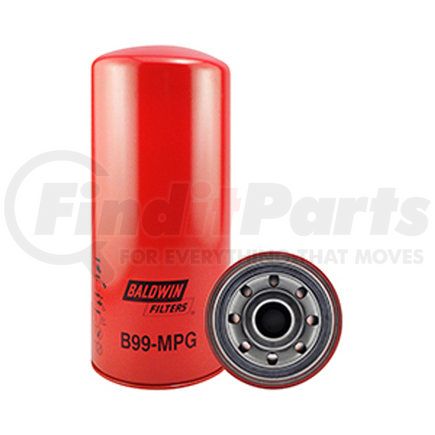 B99-MPG by BALDWIN - Engine Oil Filter - used for Atlas Copco, Demag, Caterpillar Equipment