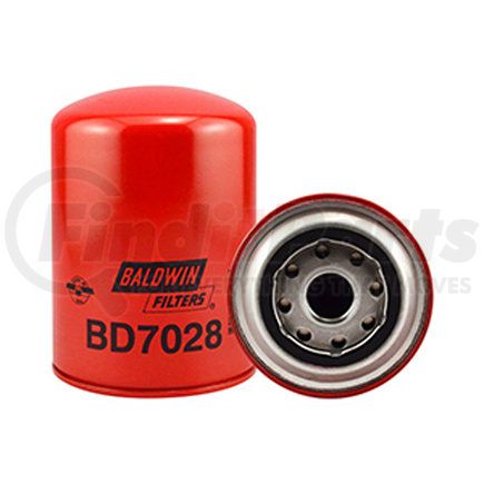 BD7028 by BALDWIN - Engine Oil Filter - Dual-Flow Lube Spin-On