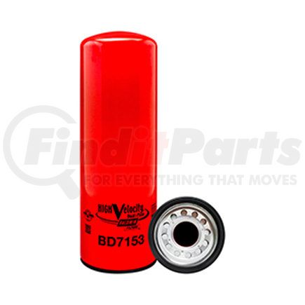 BD7153 by BALDWIN - Engine Oil Filter - Engine High Velocity Dual-Flow used for Cummins Engines