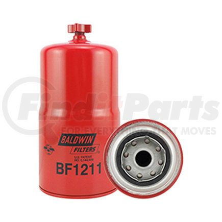 BF1211 by BALDWIN - Fuel Filter - Fuel Spin-on with Drain