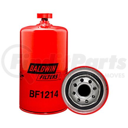 BF1214 by BALDWIN - Fuel Water Separator Filter - Spin-On, with Drain