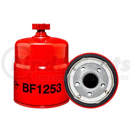 BF1253 by BALDWIN - Fuel Water Separator Filter - Spin-On, with Drain