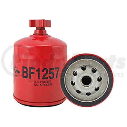 BF1257 by BALDWIN - Fuel/Water Separator Spin-on with Drain