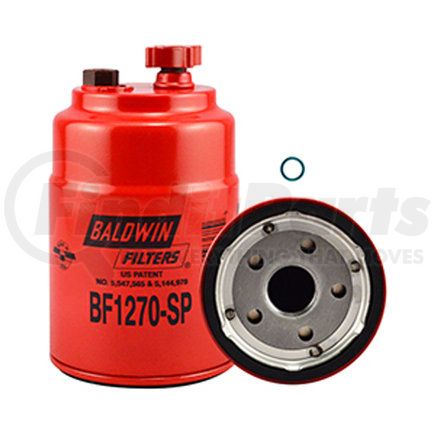 BF1270-SP by BALDWIN - Fuel Water Separator Filter - used for FWS Spin-on with Drain and Sensor Port